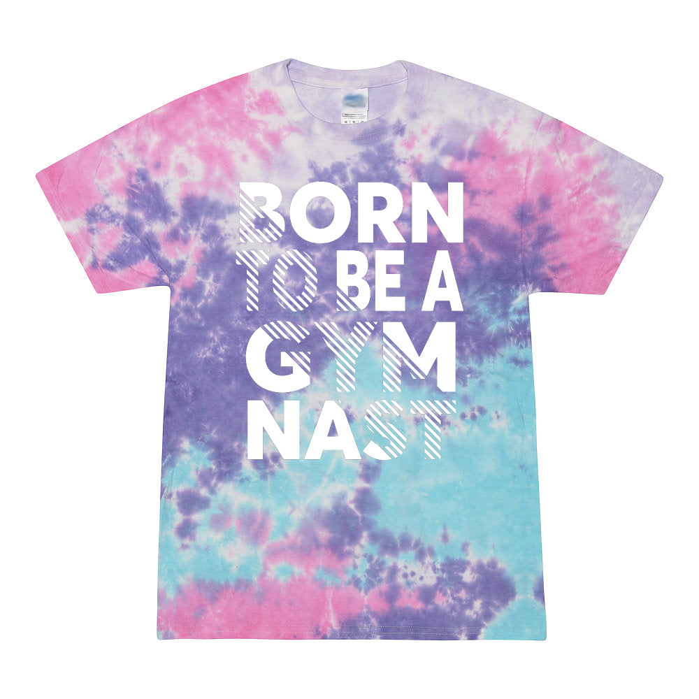 Born To Be A Gymnast Youth Tie Dye T-Shirt Candy