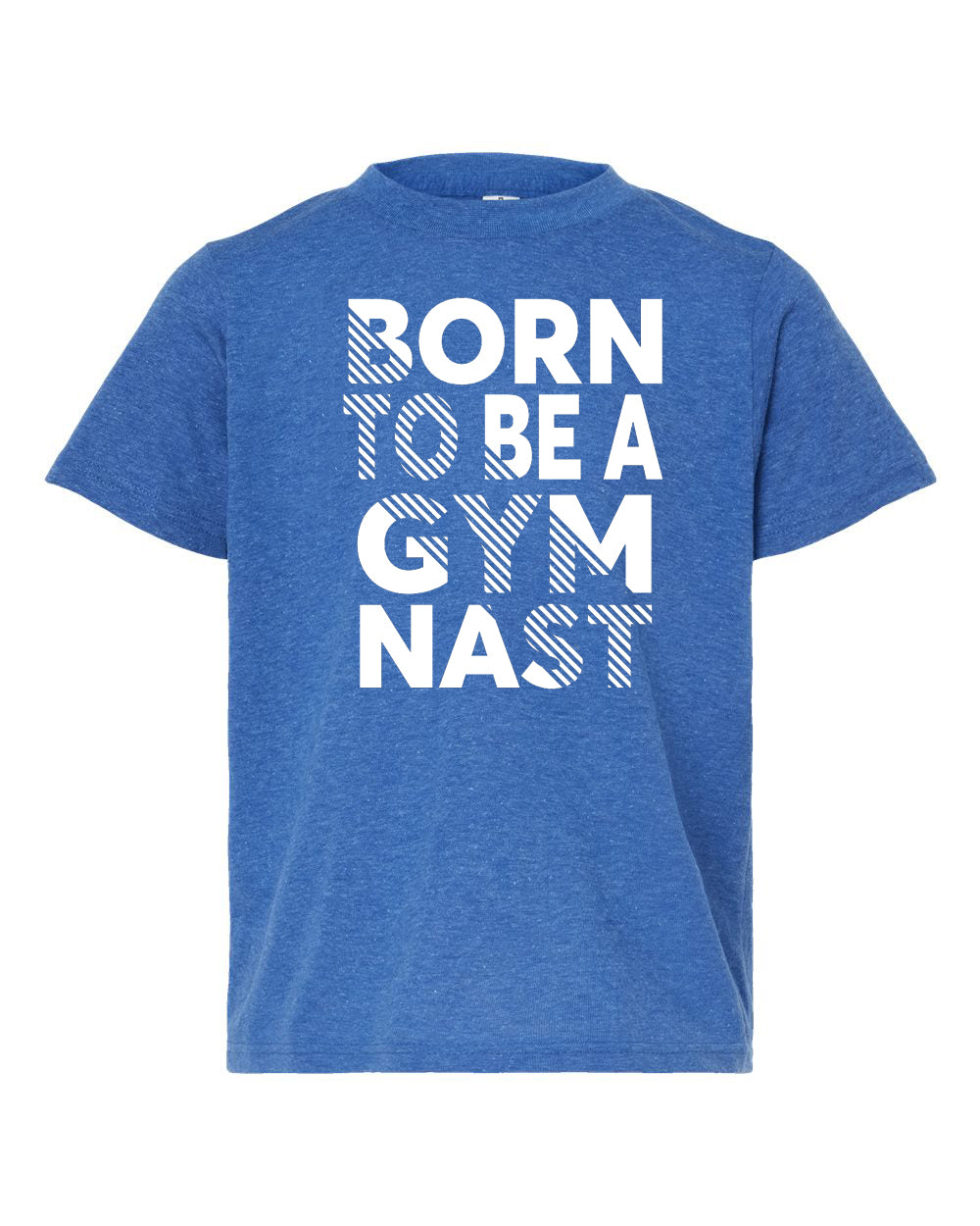 Born To Be A Gymnast Youth T-Shirt Heather Royal