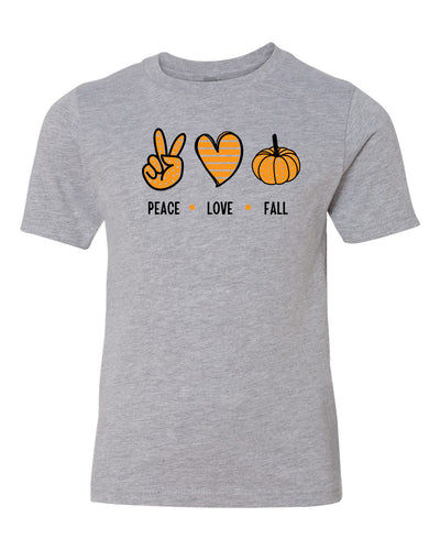 Peace Love Fall Adult T-Shirt