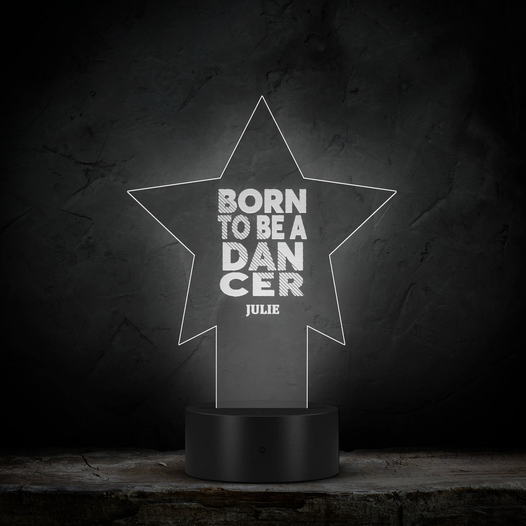Personalized Born To Be A Dancer LED Light