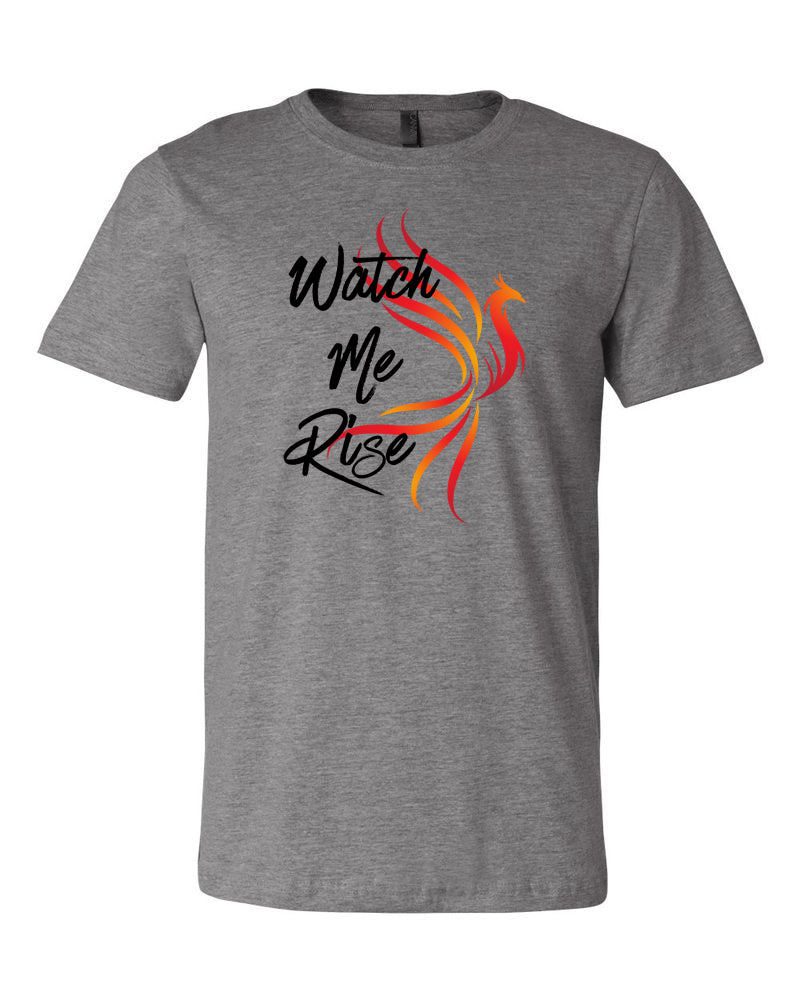 Watch Me Rise Adult T-Shirt Heather Gray