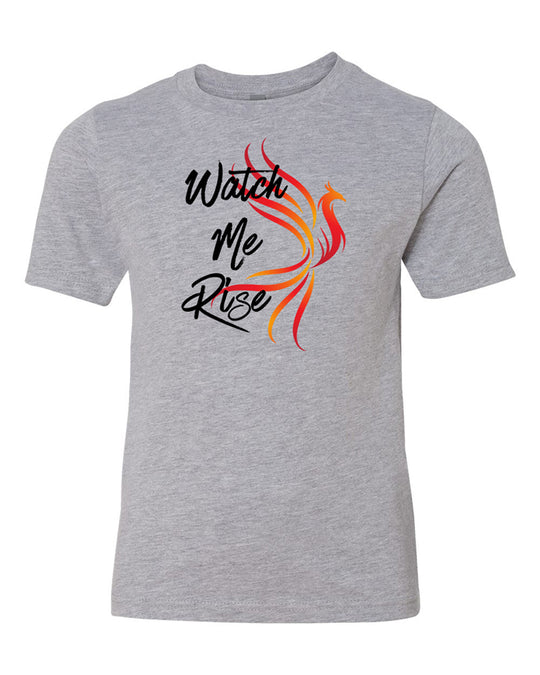 Watch Me Rise Youth T-Shirt Heather Gray