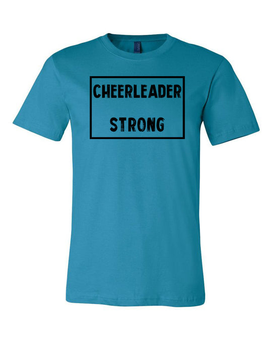 Aqua Cheerleader Strong Adult Cheer T-Shirt