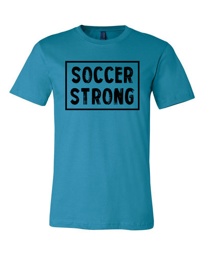 Aqua Soccer Strong Adult Soccer T-Shirt