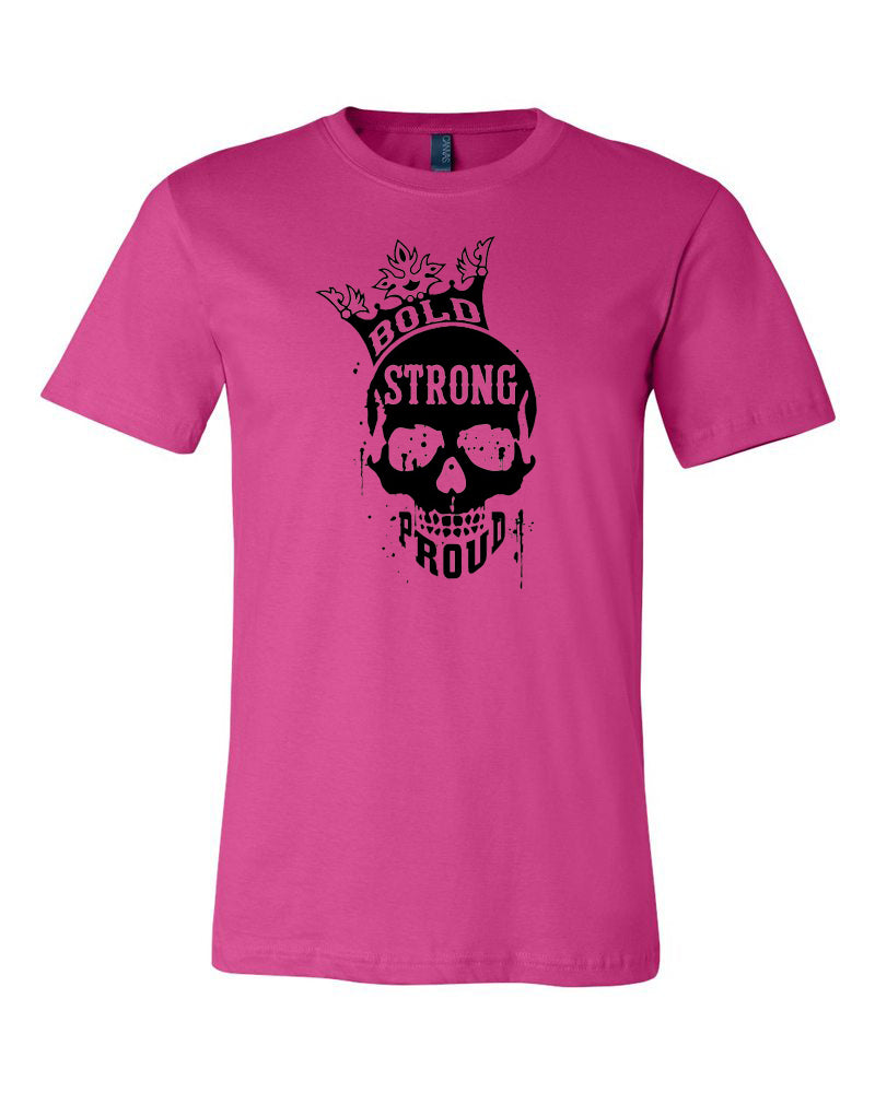 Bold Strong Proud Adult T-Shirt Berry