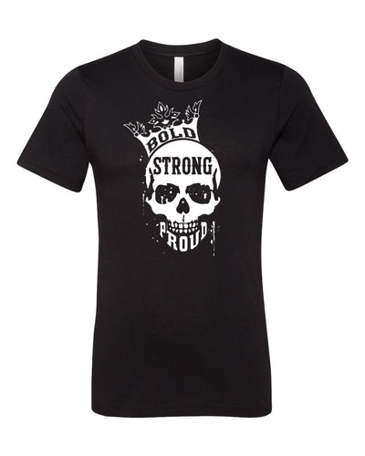 Bold Strong Proud Adult T-Shirt Black
