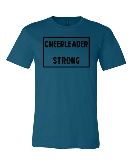 Deep Teal Cheerleader Strong Adult Cheer T-Shirt