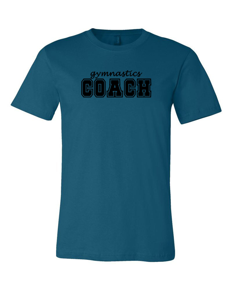 Deep Teal Gymnastics Coach Adult Gymnastics T-Shirts