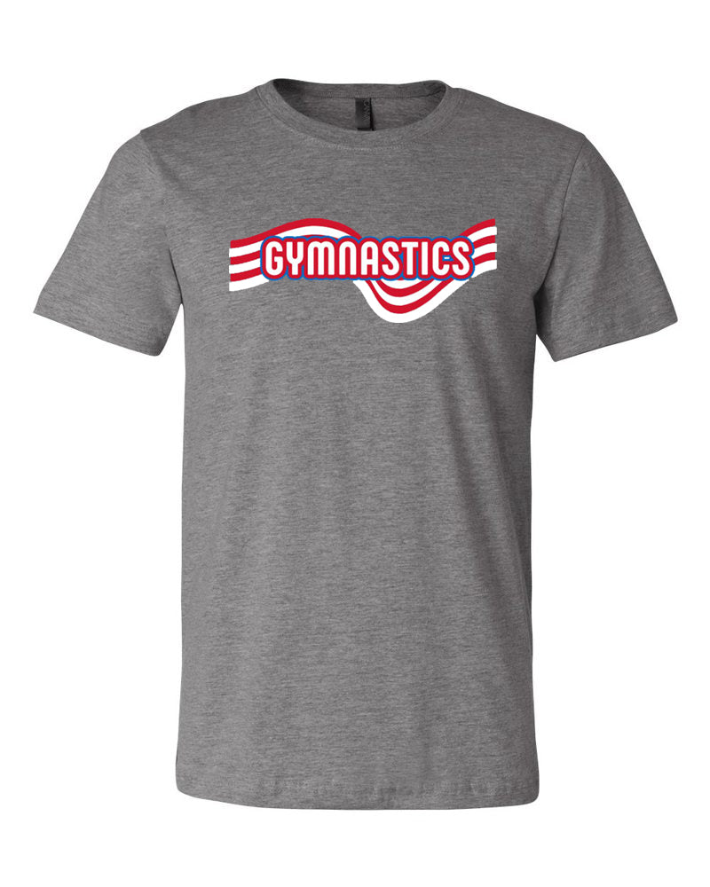 Gymnastics Red White And Blue Adult T-Shirt
