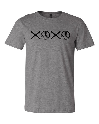 Baseball XOXO Adult T-Shirt