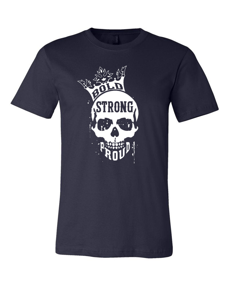 Bold Strong Proud Adult T-Shirt Navy
