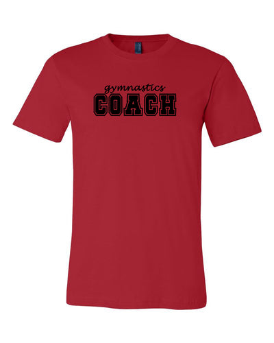 Red Gymnastics Coach Adult Gymnastics T-Shirts