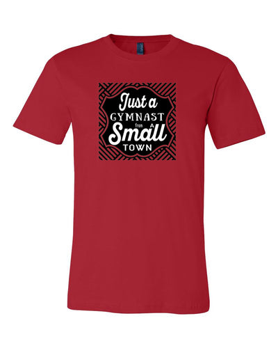 Just A Gymnast From A Small Town Adult T-Shirt Red