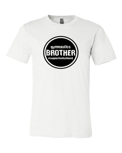 Gymnastics Brother Adult T-Shirt White