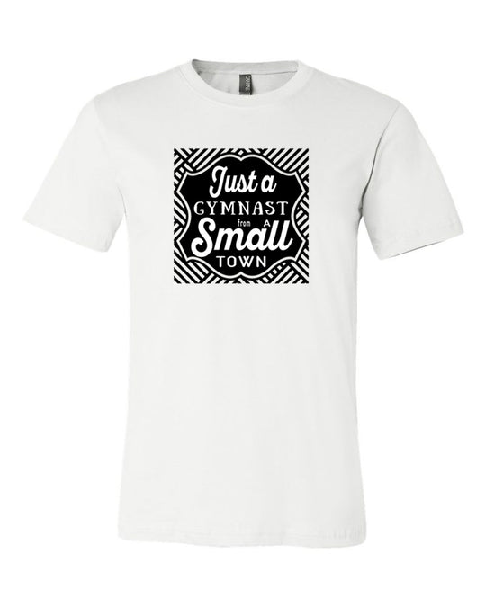 Just A Gymnast From A Small Town Adult T-Shirt White