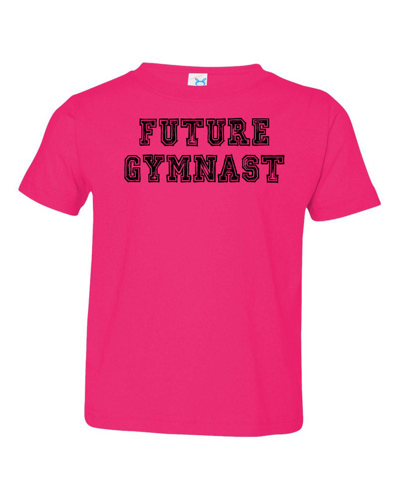 Hot Pink Future Gymnast Toddler Gymnastics T-Shirt