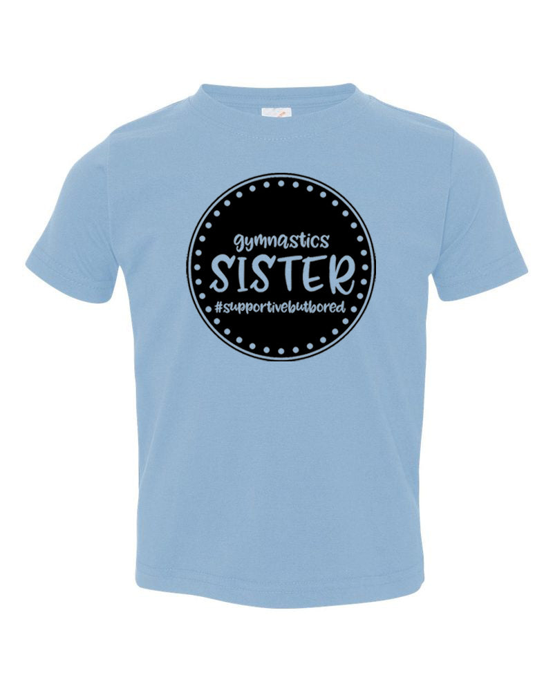 Gymnastics Sister Toddler T-Shirt Light Blue