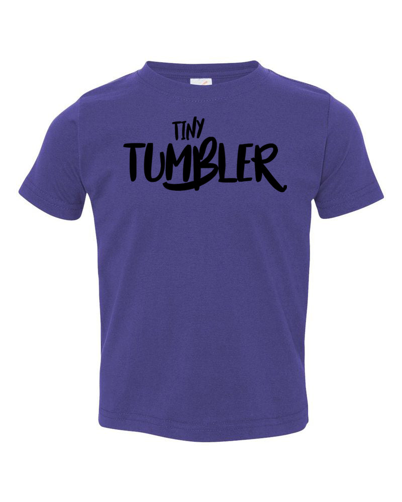 Purple Tiny Tumbler Toddler Gymnastics T-Shirt
