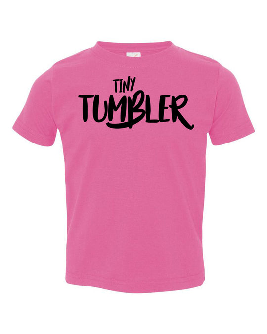 Raspberry Tiny Tumbler Toddler Gymnastics T-Shirt
