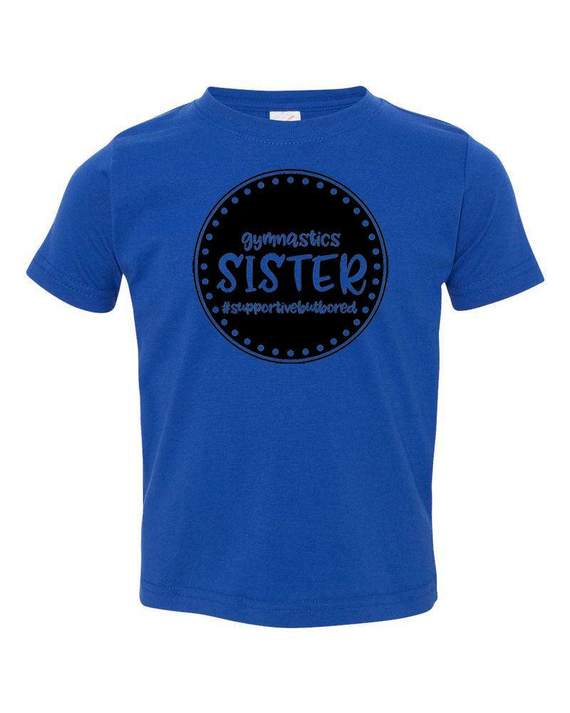 Gymnastics Sister Toddler T-Shirt Royal Blue