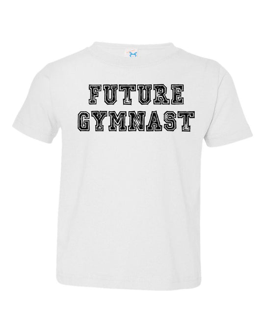 White Future Gymnast Toddler Gymnastics T-Shirt