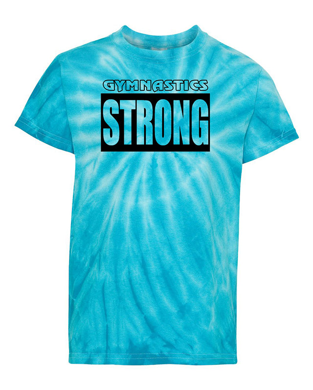 Gymnastics Strong Youth Tie Dye T-Shirt