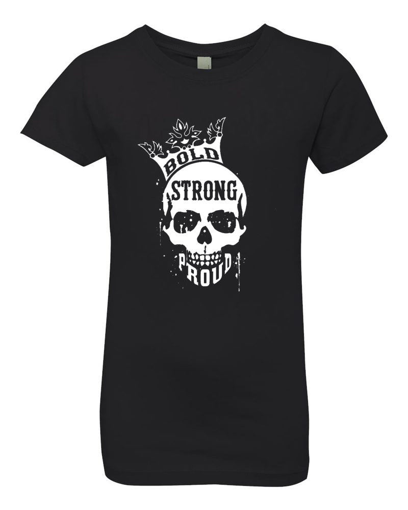 Bold Strong Proud Girls T-Shirt Black