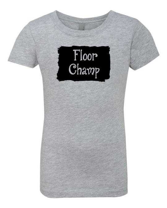 Floor Champ Girls T-Shirt Heather Gray