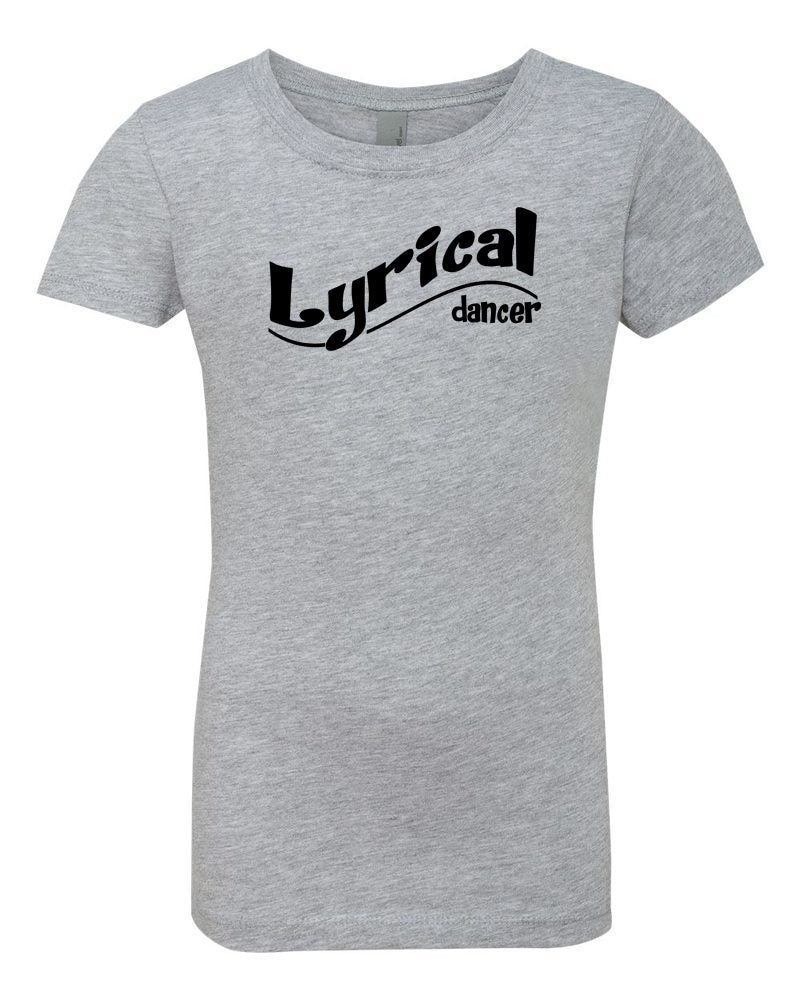 Lyrical Dancer Girls T-Shirt Heather Gray
