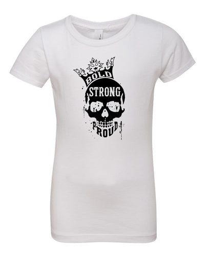 Bold Strong Proud Girls T-Shirt White