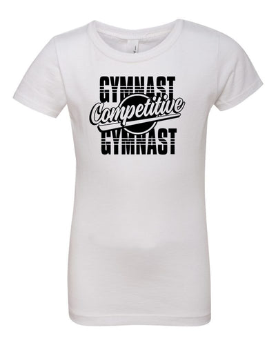 Competitive Gymnast Girls T-Shirt White