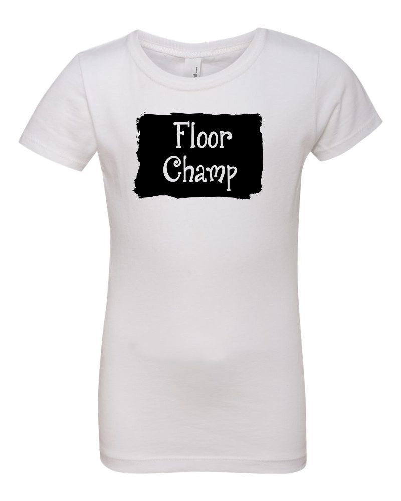 Floor Champ Girls T-Shirt White