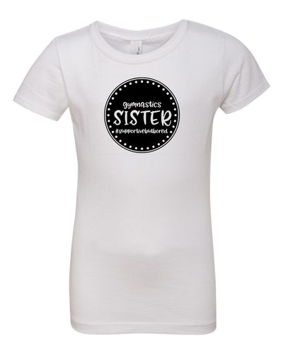 Gymnastics Sister Girls T-Shirt White