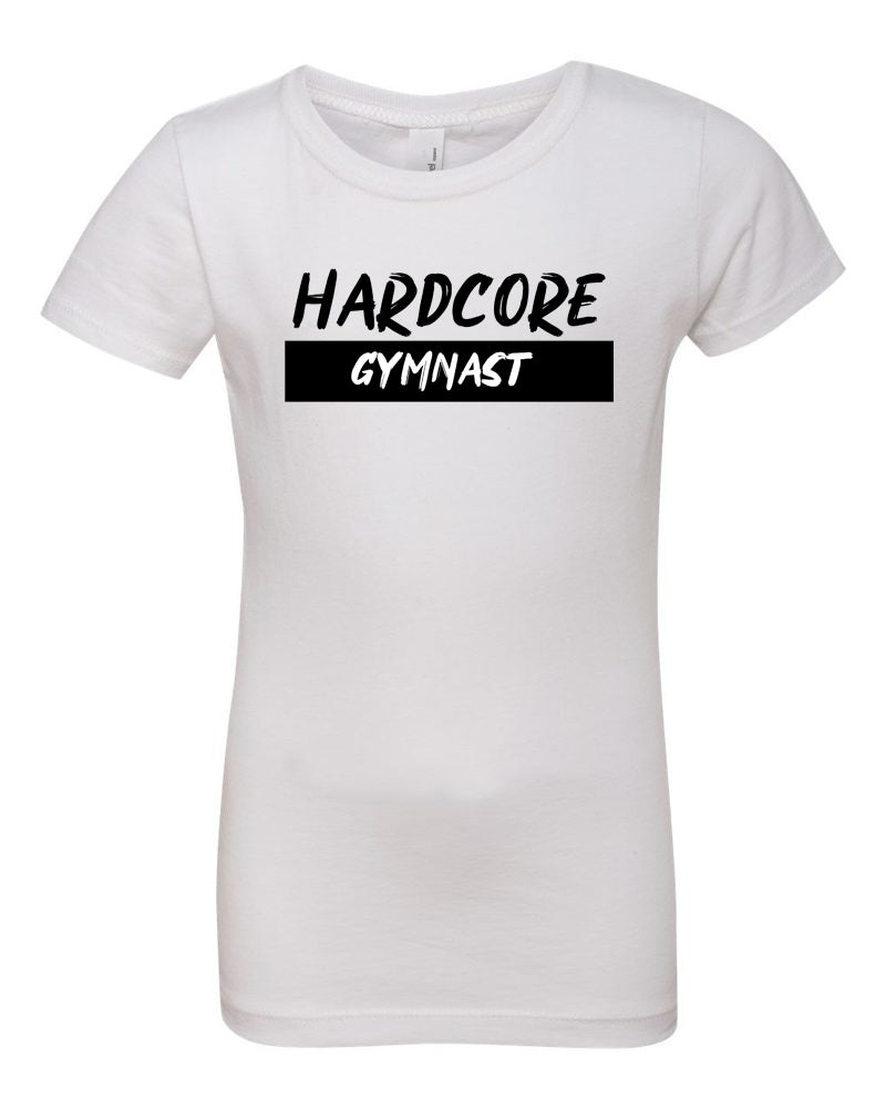 Hardcore Gymnast Girls T-Shirt White