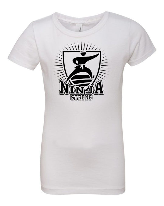Ninja Strong Girls T-Shirt White
