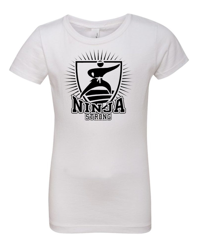 Ninja Strong Girls T-Shirt White