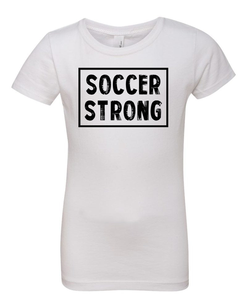 Soccer Strong Girls T-Shirt White