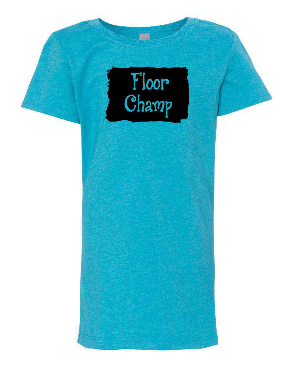 Floor Champ Girls T-Shirt Ocean Blue