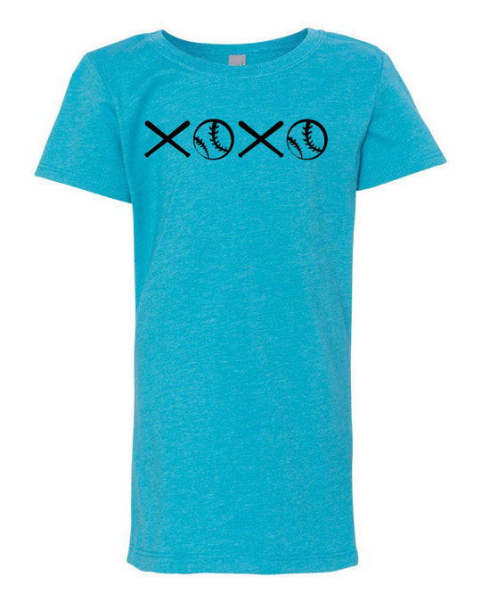 Softball XOXO Girls T-Shirt