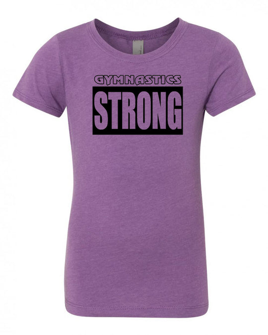 Gymnastics Strong Girls T-Shirt Purple Berry