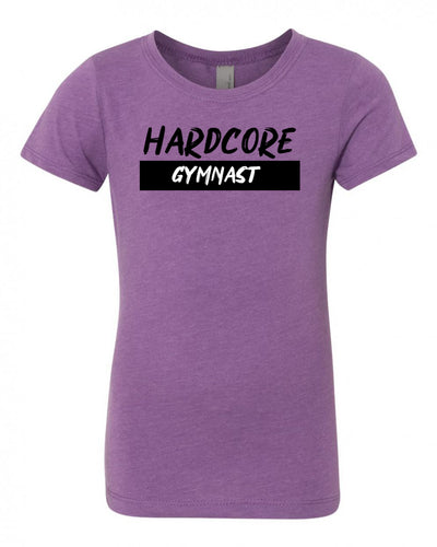 Hardcore Gymnast Girls T-Shirt Purple Berry