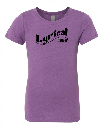 Lyrical Dancer Girls T-Shirt Purple Berry