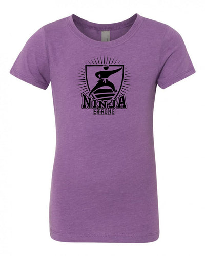 Ninja Strong Girls T-Shirt Purple Berry