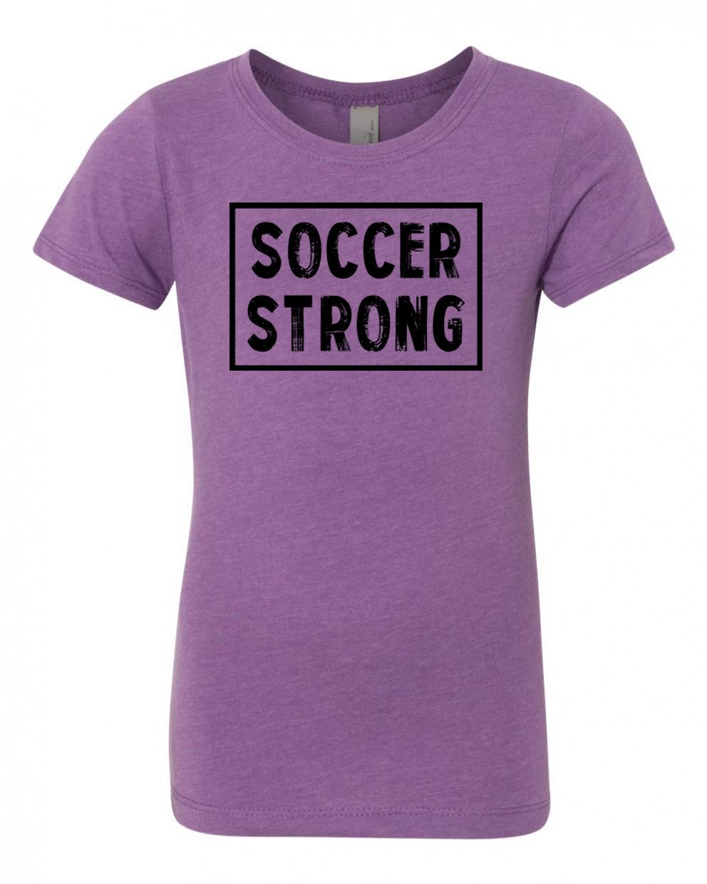 Soccer Strong Girls T-Shirt Purple Berry