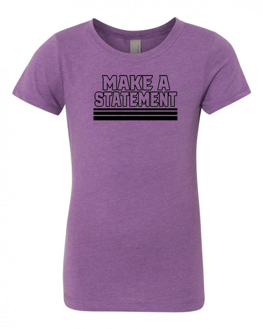 Make A Statement Girls T-Shirt Purple Berry