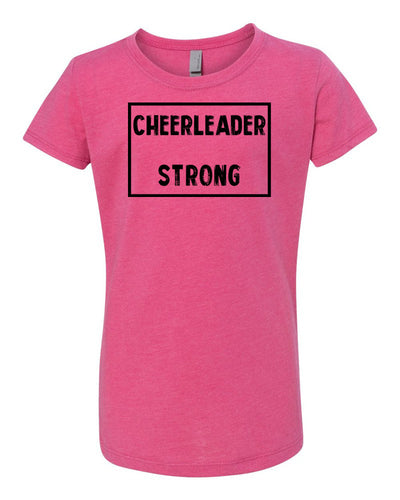 Cheerleader Strong Girls T-Shirt Raspberry