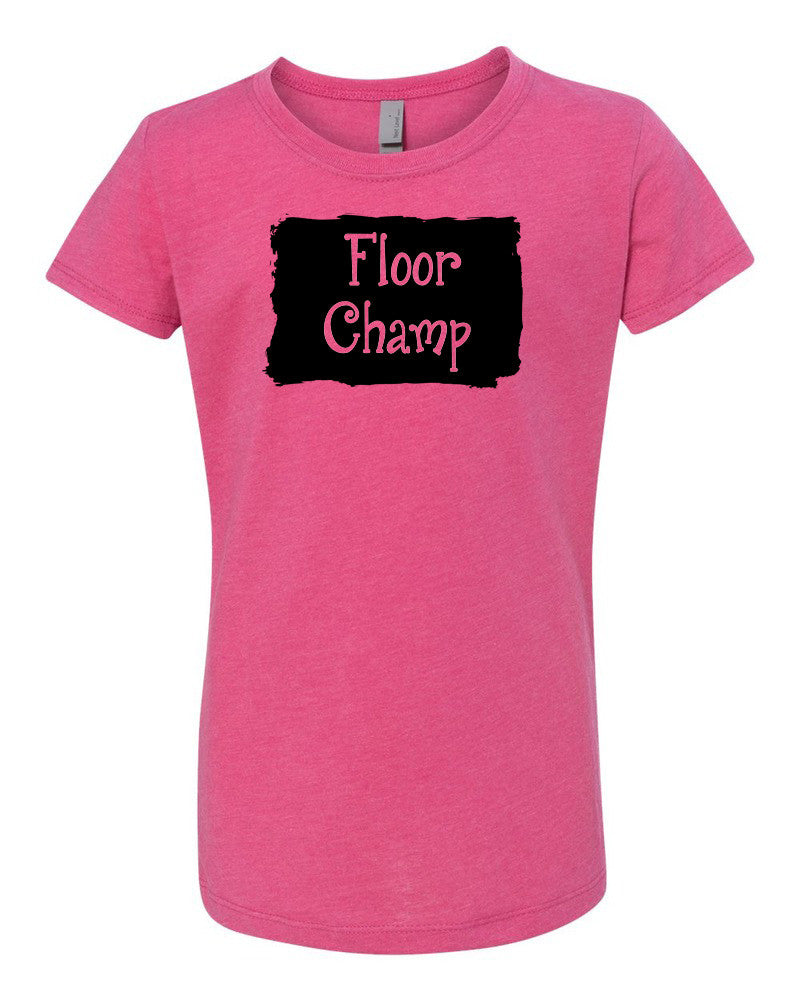 Floor Champ Girls T-Shirt Raspberry