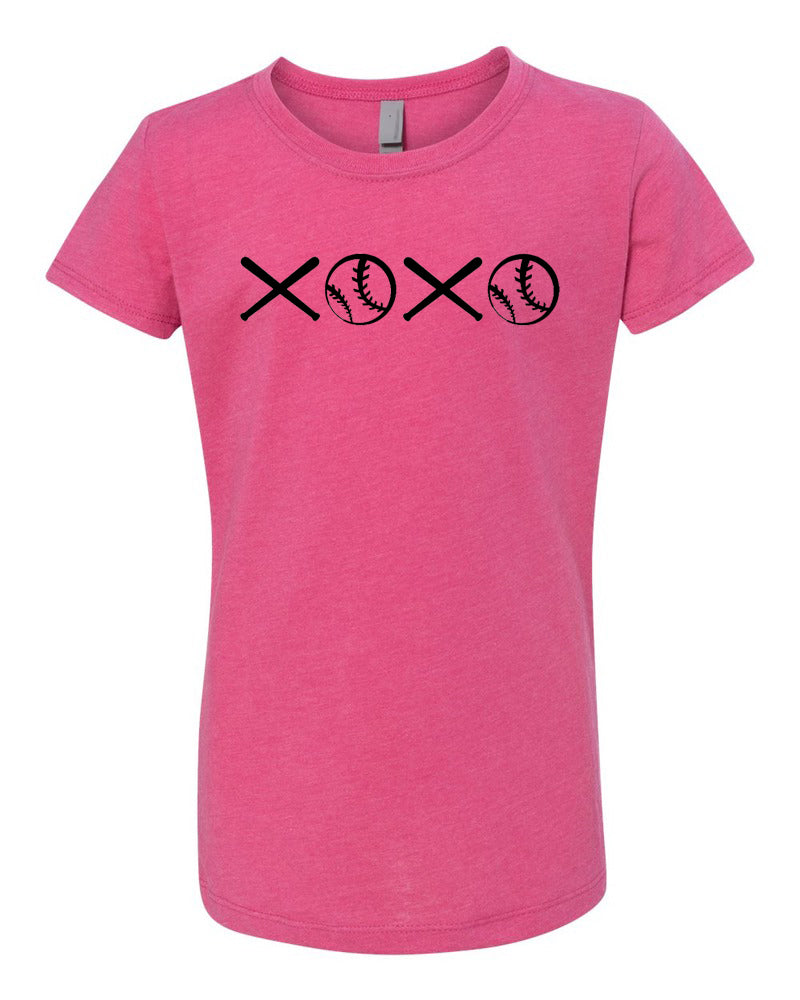 Softball XOXO Girls T-Shirt