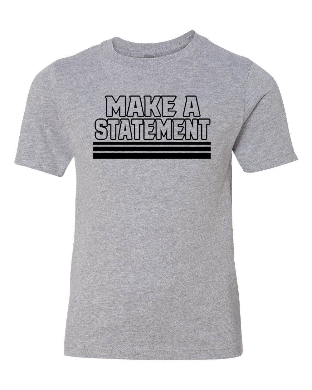 Make A Statement Youth T-Shirt Heather Gray