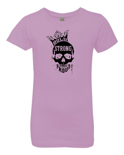 Bold Strong Proud Girls T-Shirt Lilac